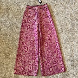 Pink wide leg trousers